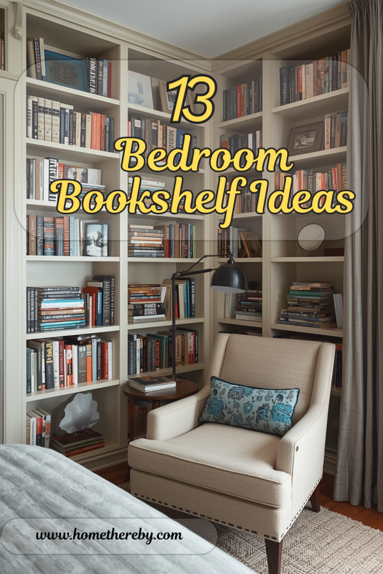 13 Bedroom Bookshelf Ideas to Maximize Space & Style