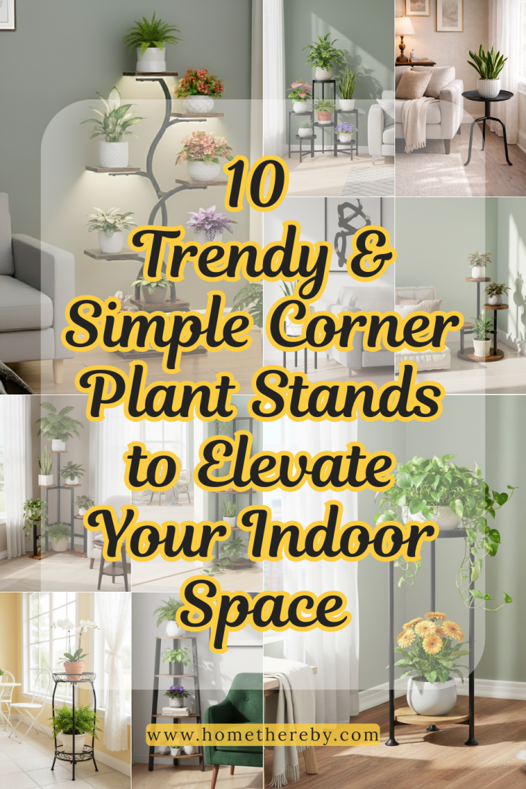 10 Trendy & Simple Corner Plant Stands to Elevate Your Indoor Space
