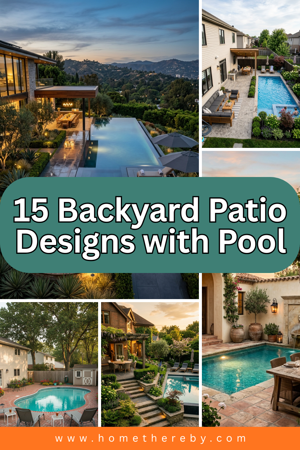 15 Backyard Patio Designs with Pool for Ultimate Relaxation